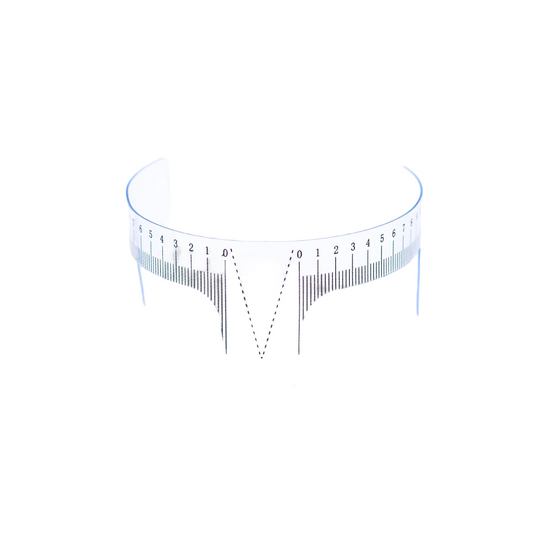 Regla para cejas transparente